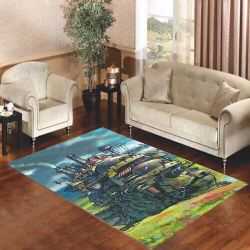 Howls Moving Castle Rectangle Rug Decor Area Rugs For Living Room Bedroom Kitchen Rugs Home Carpet Flooring TTG016318