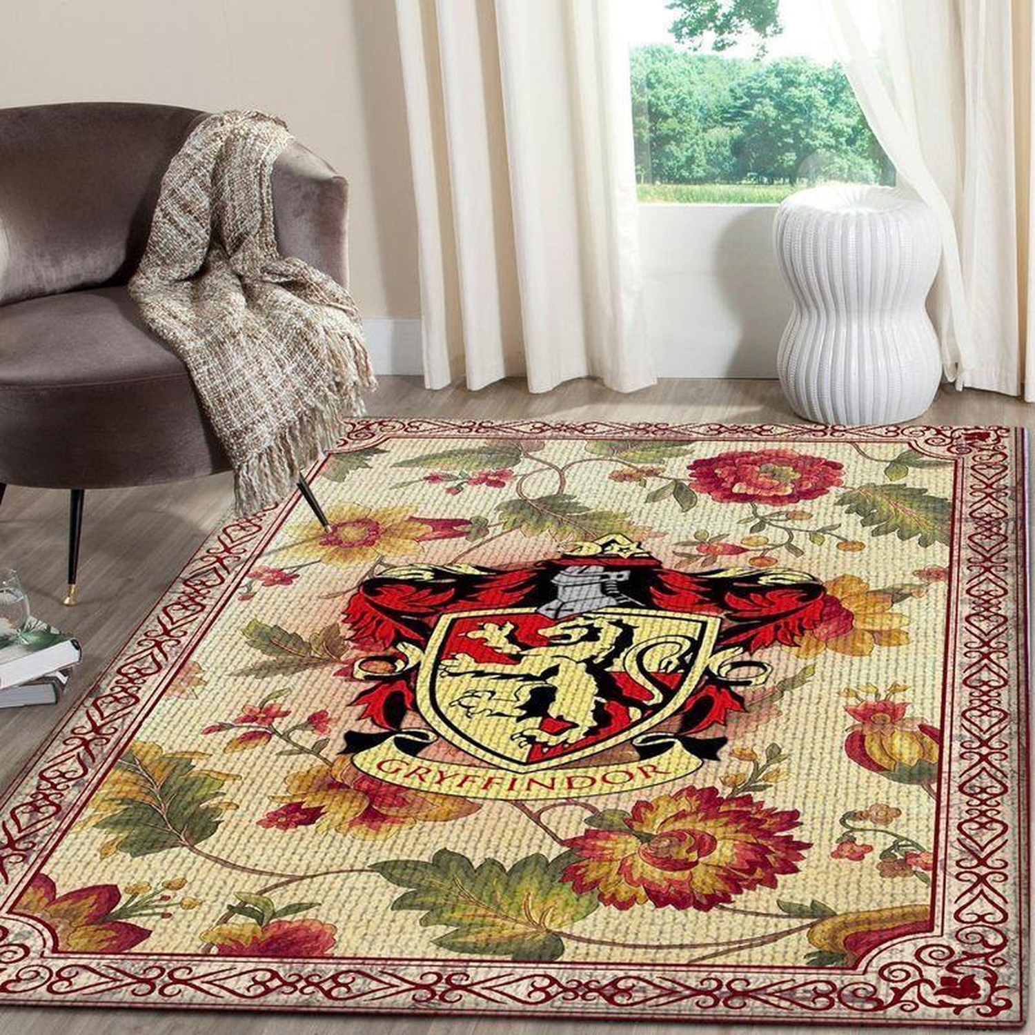 Hufflepuff Hogwarts Harry Potter Rug - Unique Anime Apparel for Fans