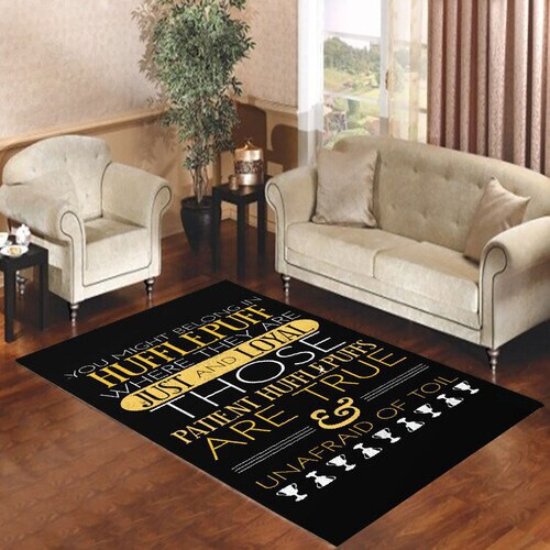 Hufflepuff Rectangle Rug Decor Area Rugs For Living Room Bedroom Kitchen Rugs Home Carpet Flooring TTG016333