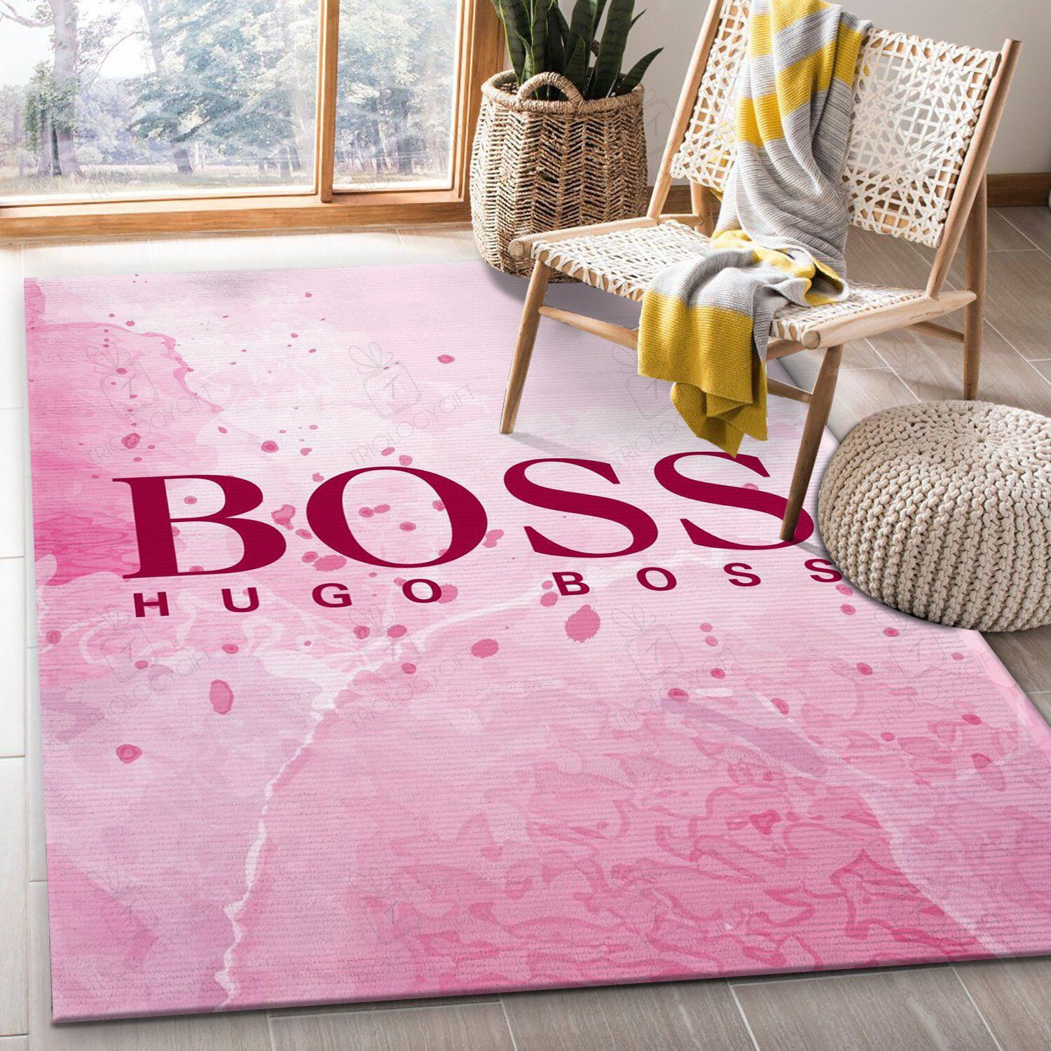 Hugo Boss Rectangle Rug Decor Area Rugs For Living Room Bedroom Kitchen Rugs Home Carpet Flooring TTG016338