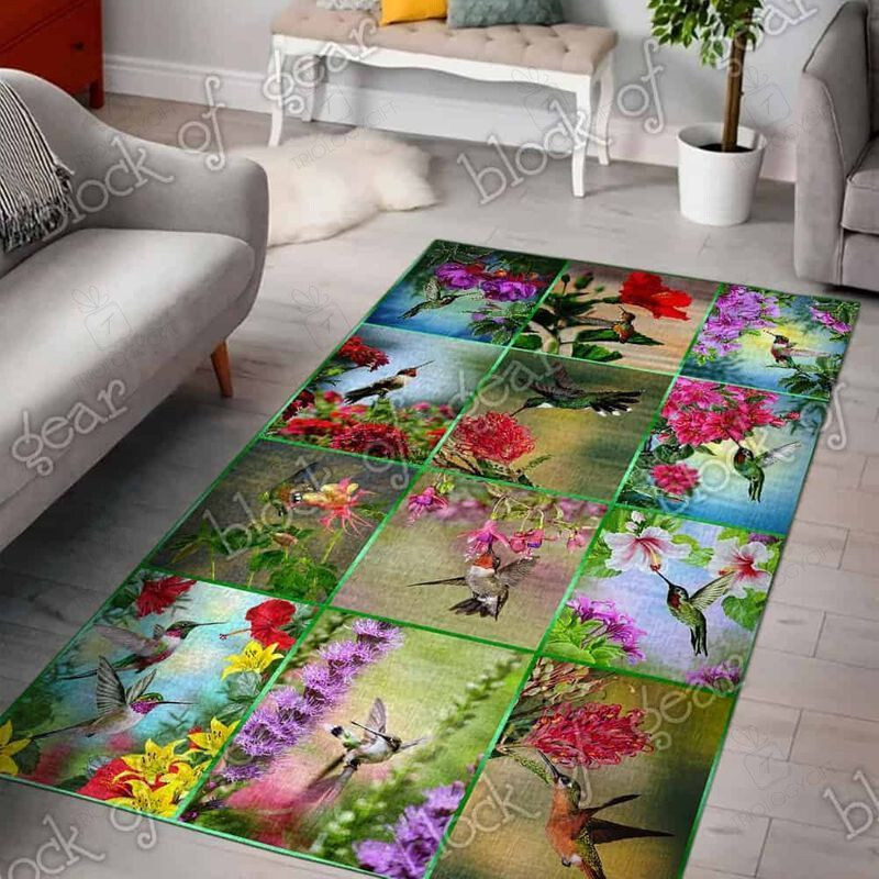 Hummingbird Rectangle Rug Decor Area Rugs For Living Room Bedroom Kitchen Rugs Home Carpet Flooring TTG016361