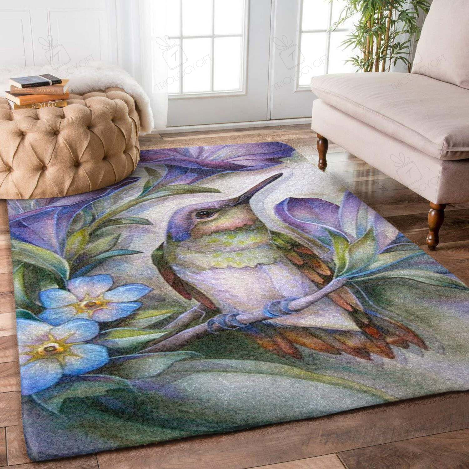 Hummingbirds Rectangle Rug Decor Area Rugs For Living Room Bedroom Kitchen Rugs Home Carpet Flooring TTG016384