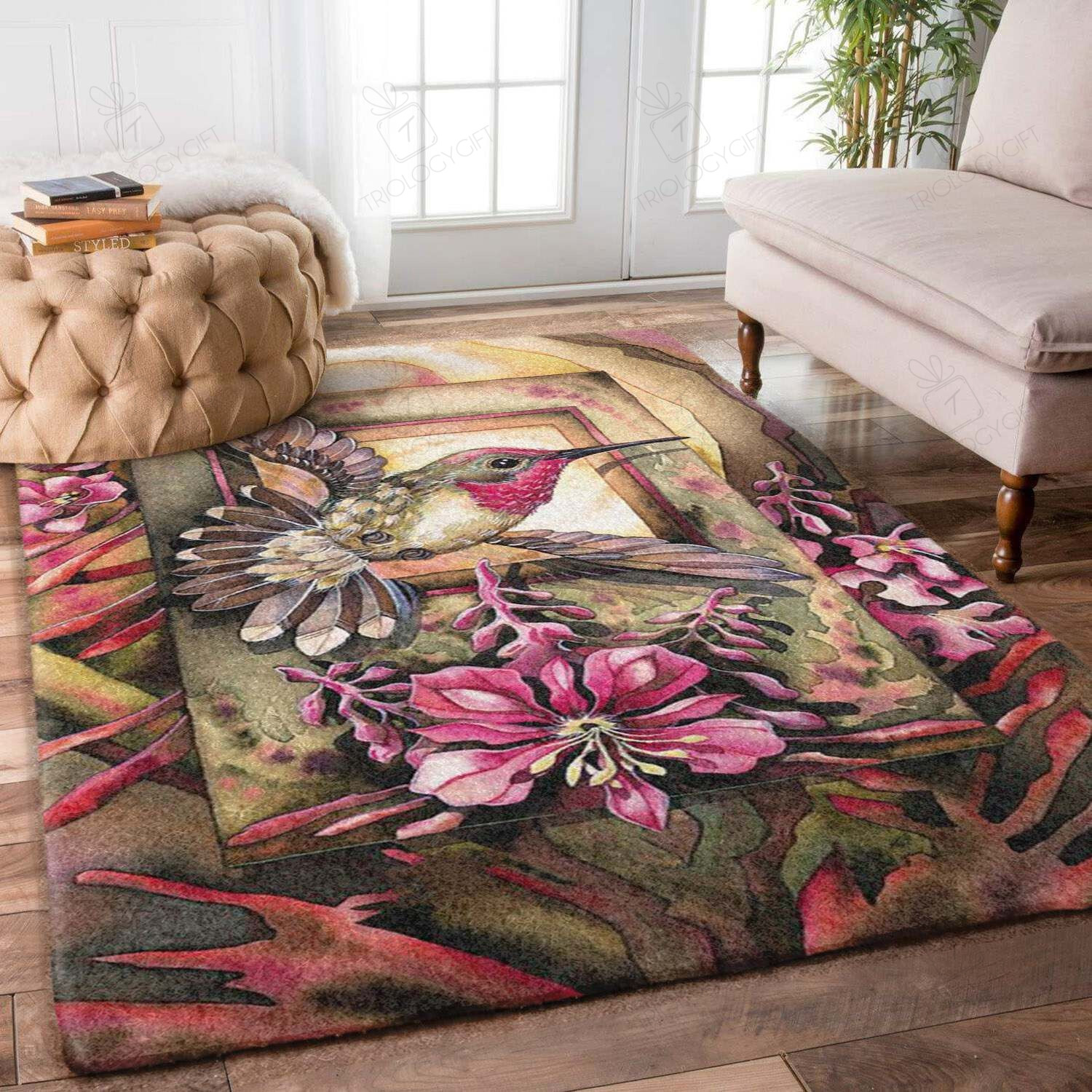 Hummingbirds Rectangle Rug Decor Area Rugs For Living Room Bedroom Kitchen Rugs Home Carpet Flooring TTG016385