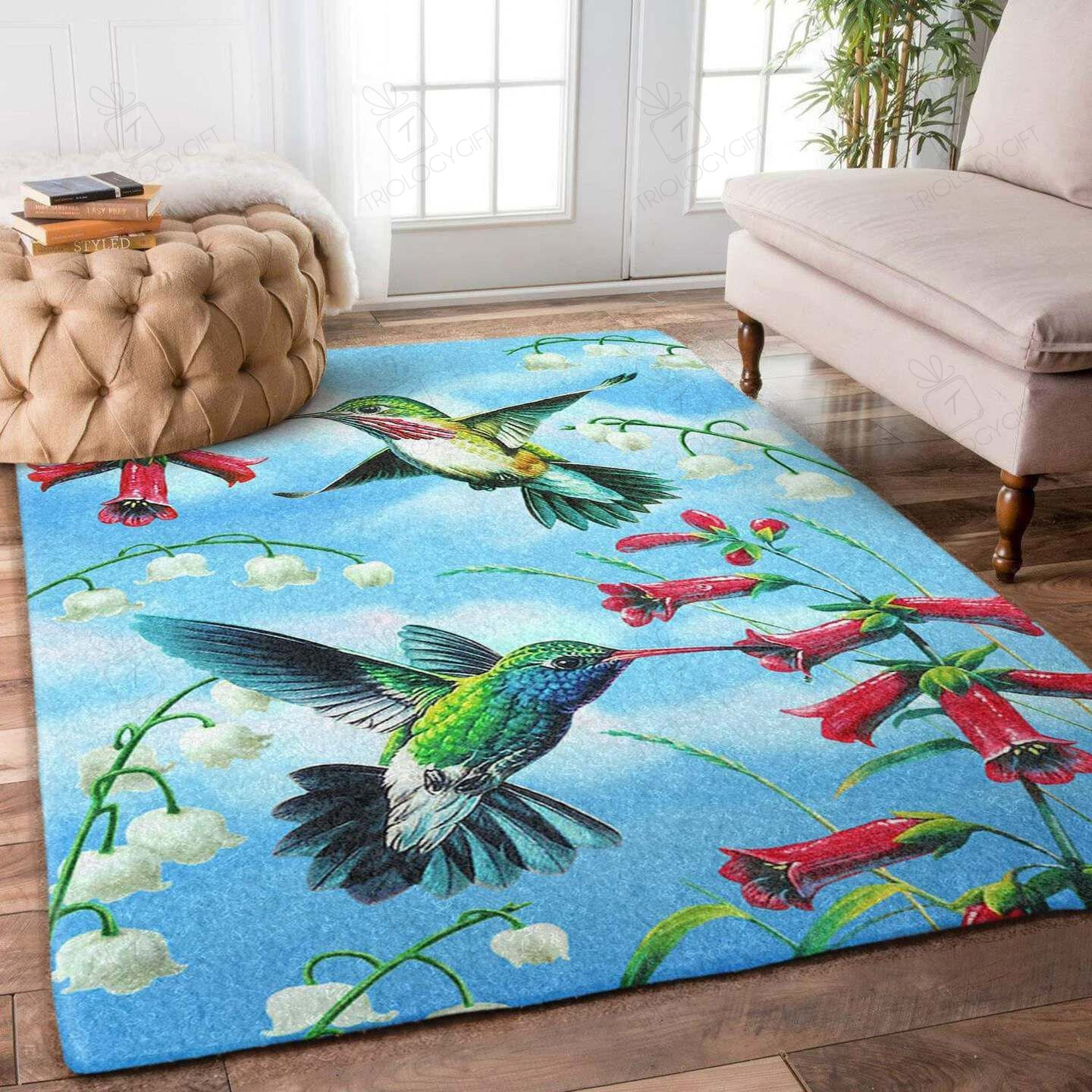 Hummingbirds Rectangle Rug Decor Area Rugs For Living Room Bedroom Kitchen Rugs Home Carpet Flooring TTG016390