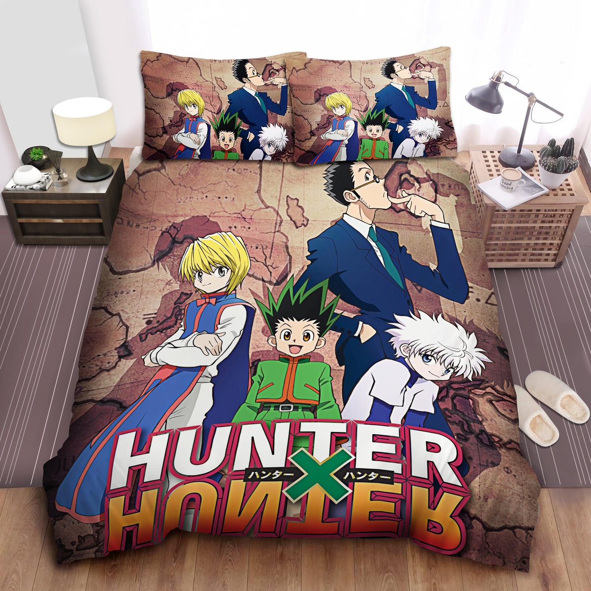 Hunter X Hunter Main Characters Bed Sheets Spread Duvet Cover Bedding Set - Unique Anime Apparel for Fans