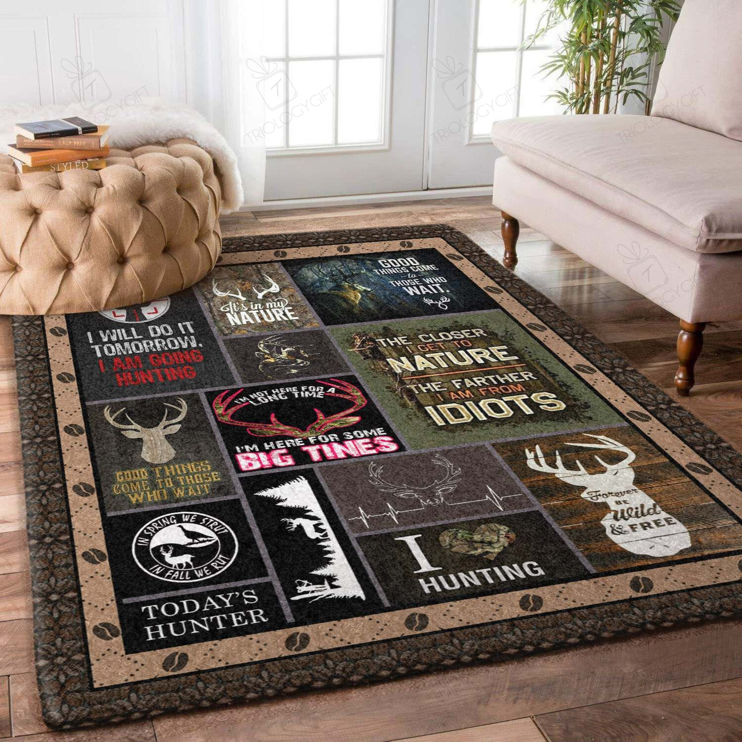 Hunting Rectangle Rug Decor Area Rugs For Living Room Bedroom Kitchen Rugs Home Carpet Flooring TTG016407