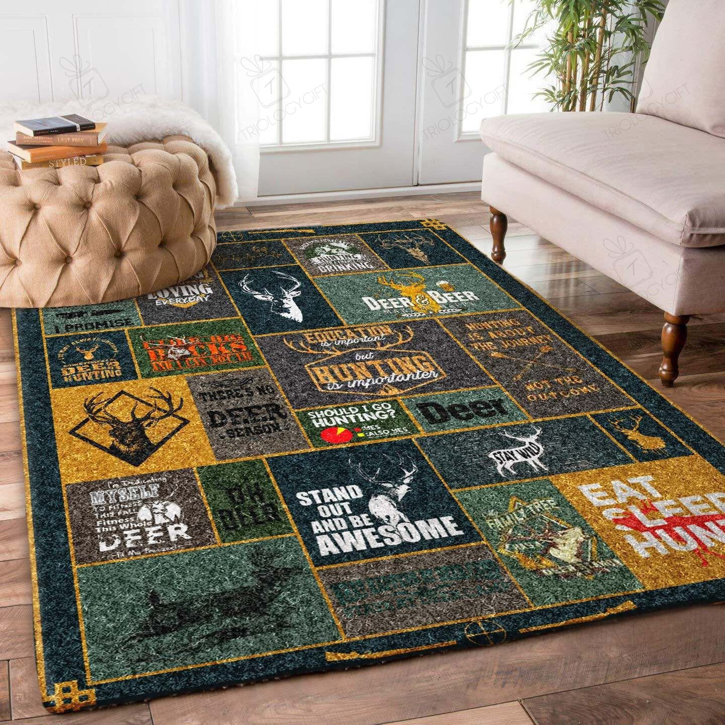Hunting Rectangle Rug Decor Area Rugs For Living Room Bedroom Kitchen Rugs Home Carpet Flooring TTG016411