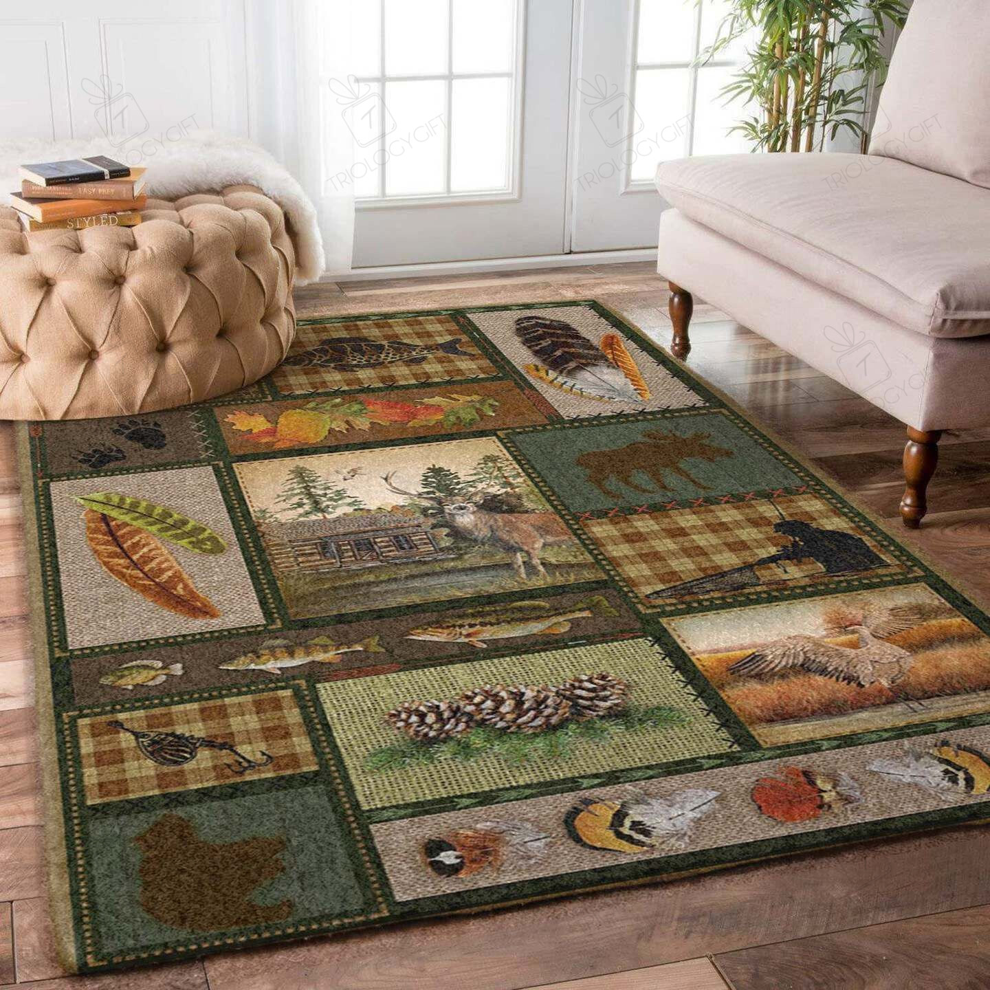Hunting Rectangle Rug Decor Area Rugs For Living Room Bedroom Kitchen Rugs Home Carpet Flooring TTG016416