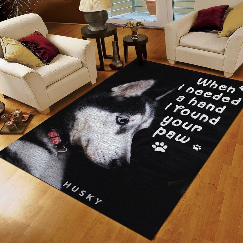 Husky Carrying You Rectangle Rug Decor Area Rugs For Living Room Bedroom Kitchen Rugs Home Carpet Flooring TTG016419