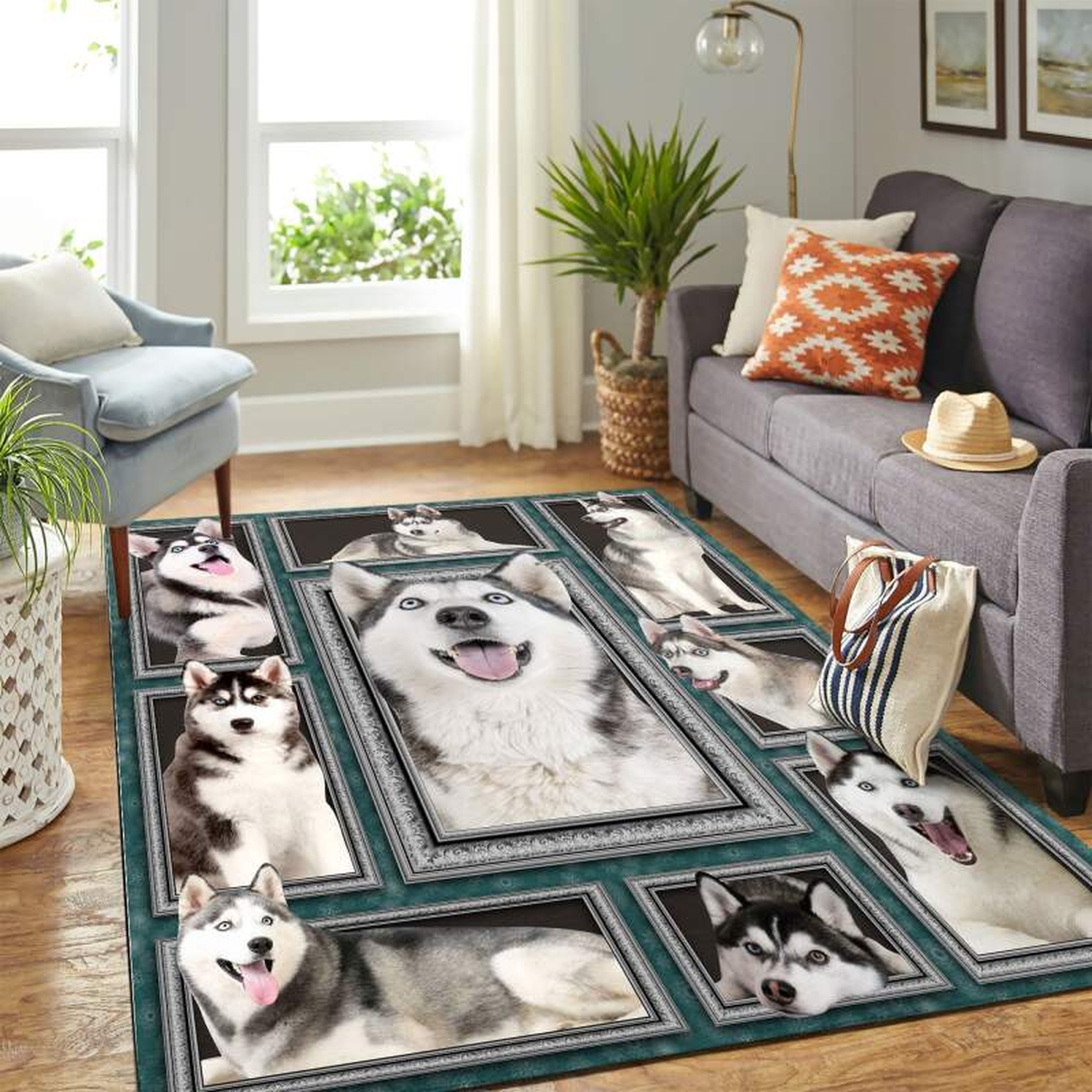 Husky Mk Carpet Area Rug - Unique Anime Apparel for Fans