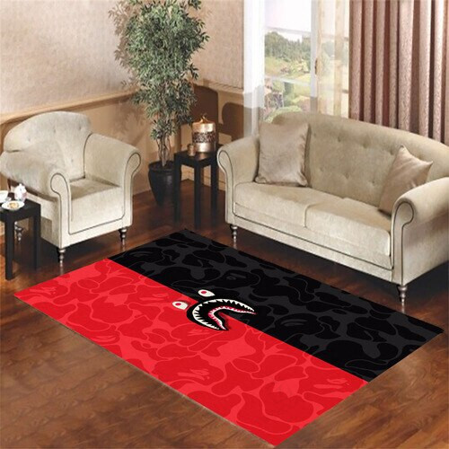 Hypebeast Bape Rectangle Rug Decor Area Rugs For Living Room Bedroom Kitchen Rugs Home Carpet Flooring TTG016426