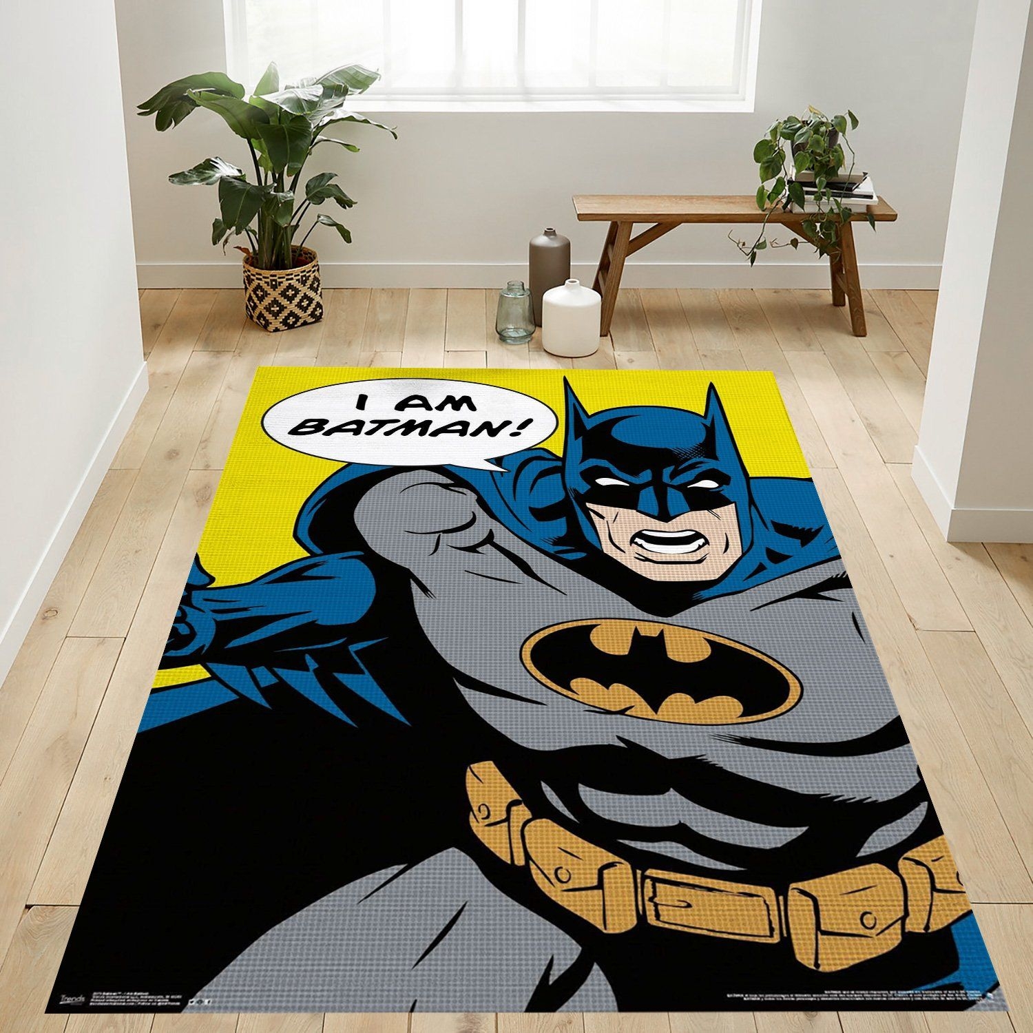 I Am Batman Rug - Unique Anime Apparel for Fans