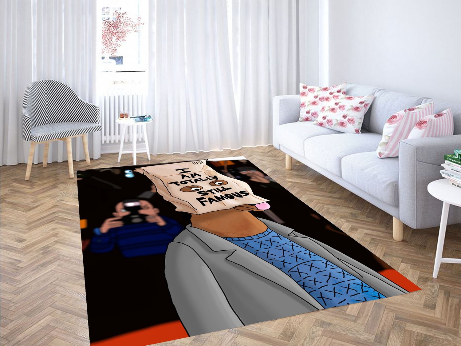 I Am Totally Still Famous Bojack Horseman Carpet Rug - Unique Anime Apparel for Fans