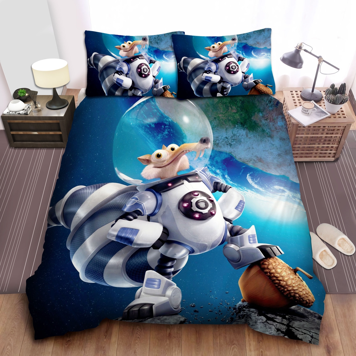 Ice Age Collision Course Scrat Bed Sheets Spread Duvet Cover Bedding Set - Unique Anime Apparel for Fans