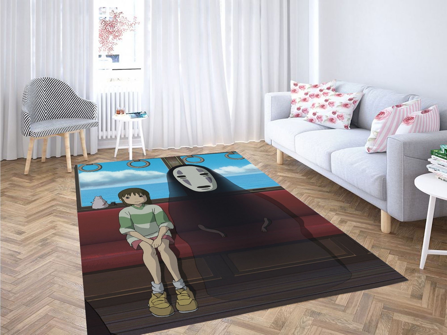 Iconic Scene Spirited Away Carpet Rug - Unique Anime Apparel for Fans