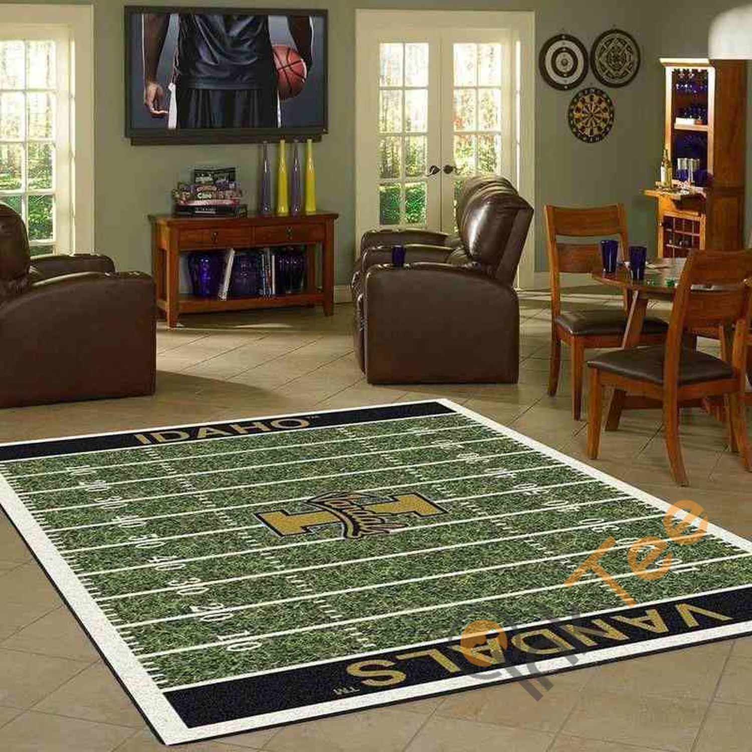 Idaho Vandals Home Field Area Rug - Unique Anime Apparel for Fans