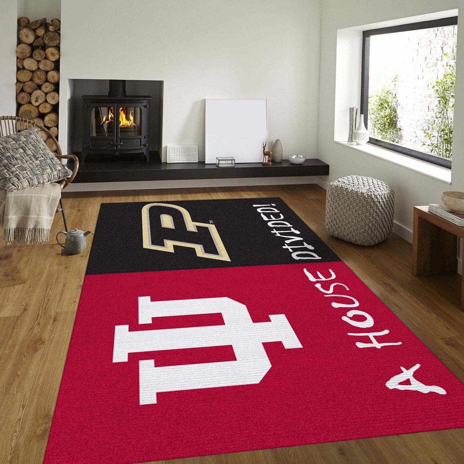 Indiana Ft Purdue Ncaa Rug - Unique Anime Apparel for Fans