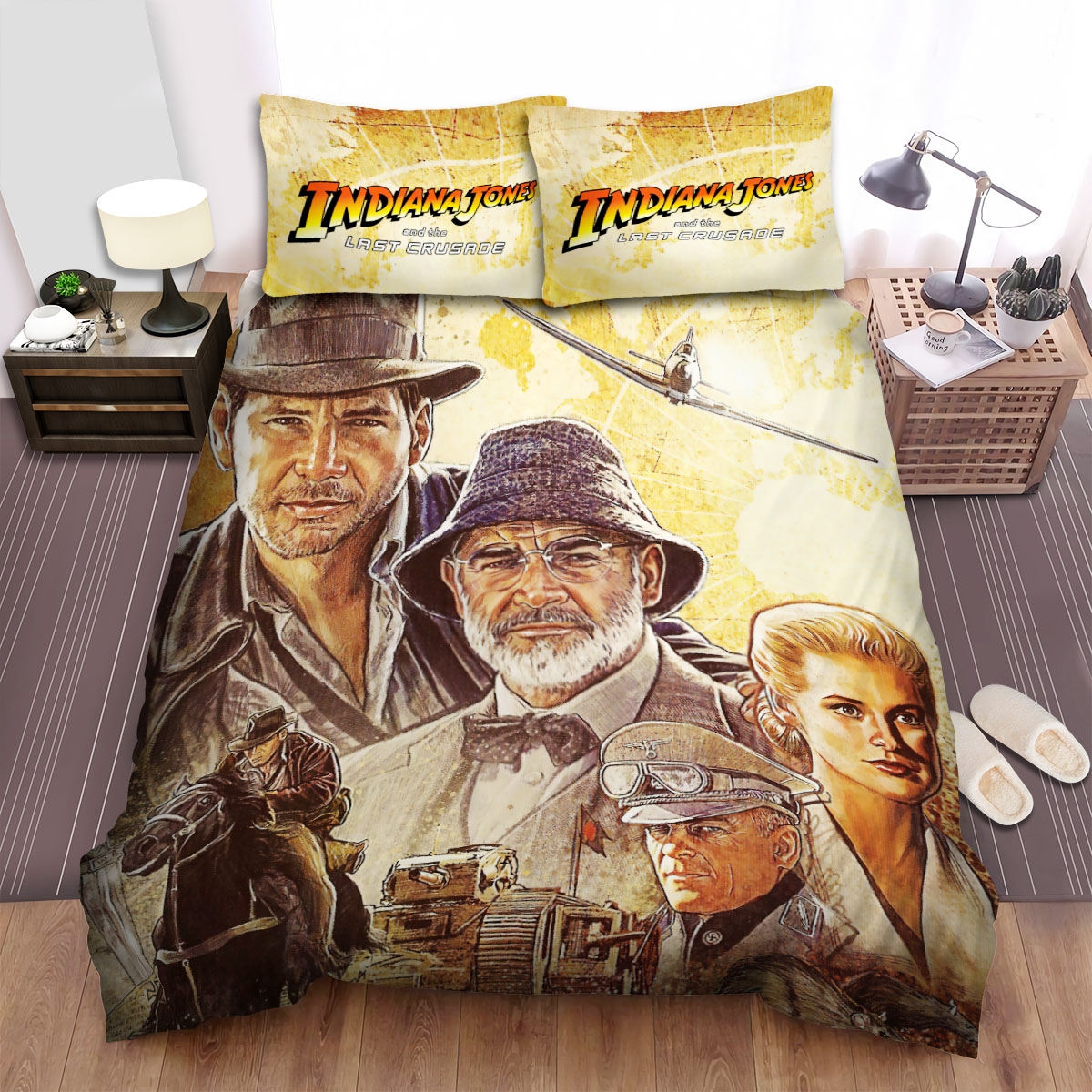 Indiana Jones And The Last Crusade The Tank Bed Sheets Spread Duvet Cover Bedding Set - Unique Anime Apparel for Fans