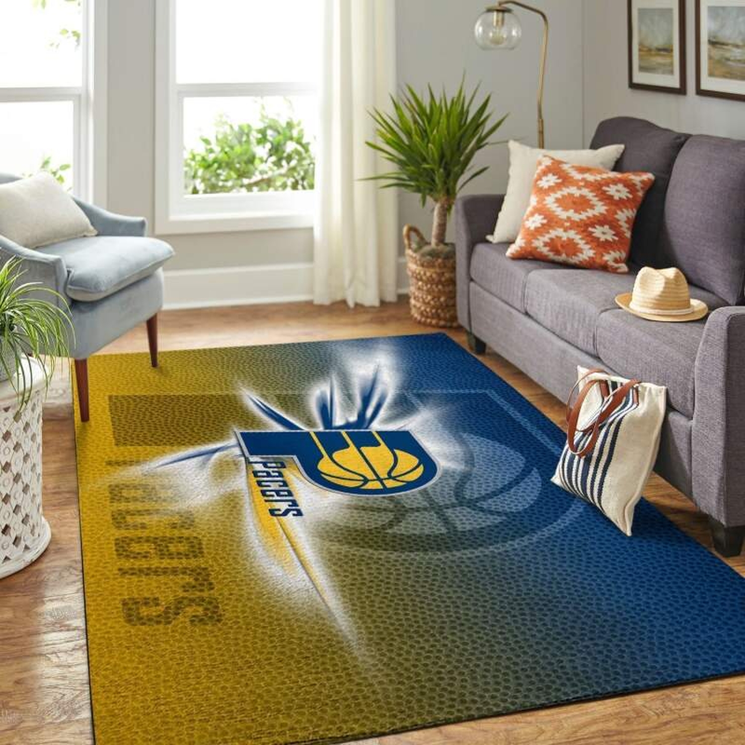 Indiana Pacers Living Room Area Rug - Unique Anime Apparel for Fans