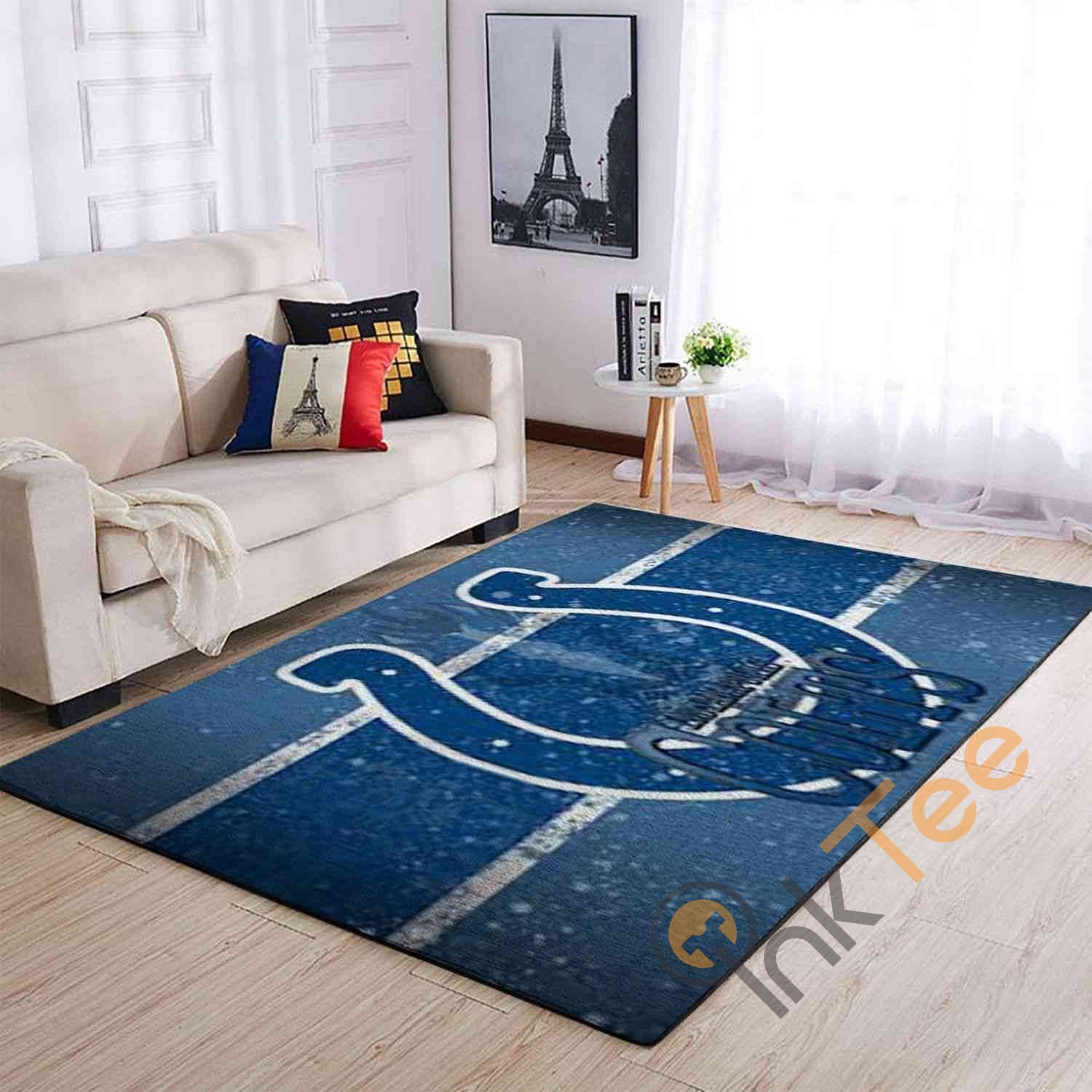 Indianapolis Colts Logo Area Rug - Unique Anime Apparel for Fans