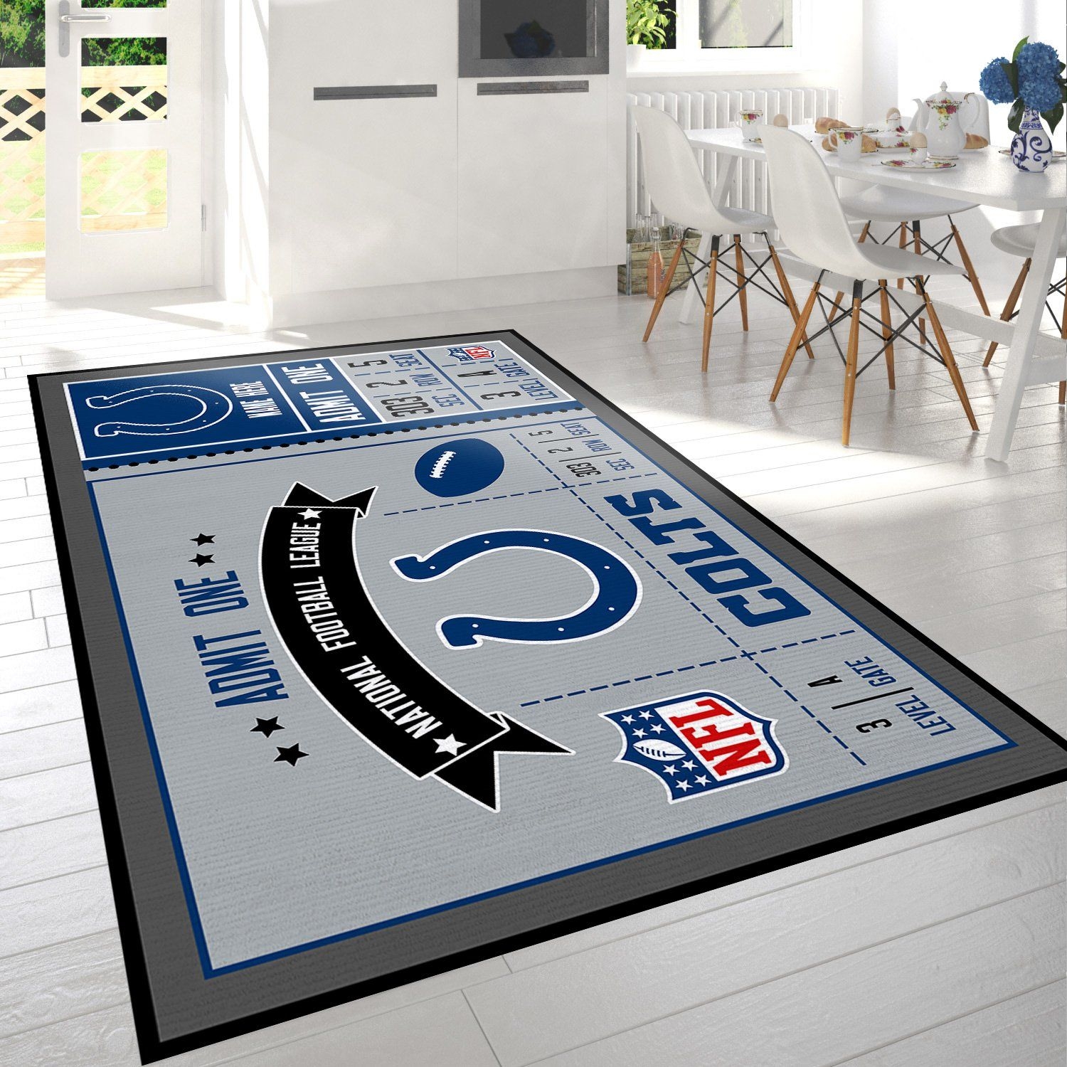 Indianapolis Colts Rug - Unique Anime Apparel for Fans