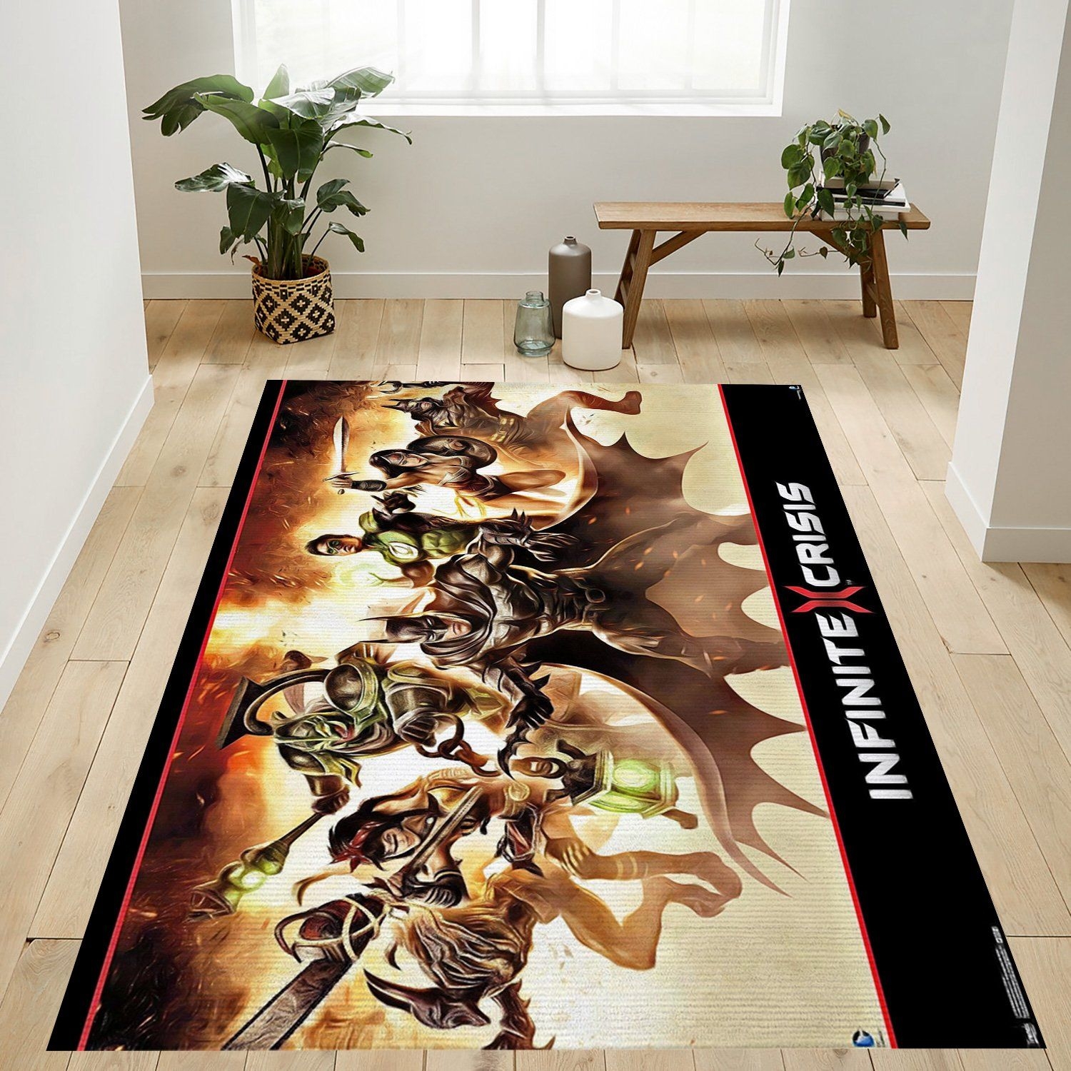 Infinite Crisis Rug - Unique Anime Apparel for Fans