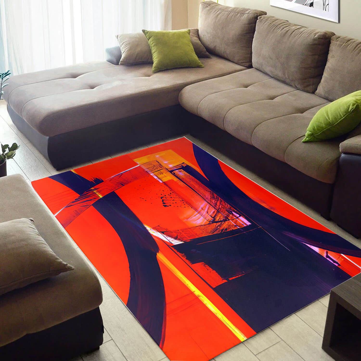 Inspired African Abstract American Art Afrocentric Large Home Rug - Unique Anime Apparel for Fans