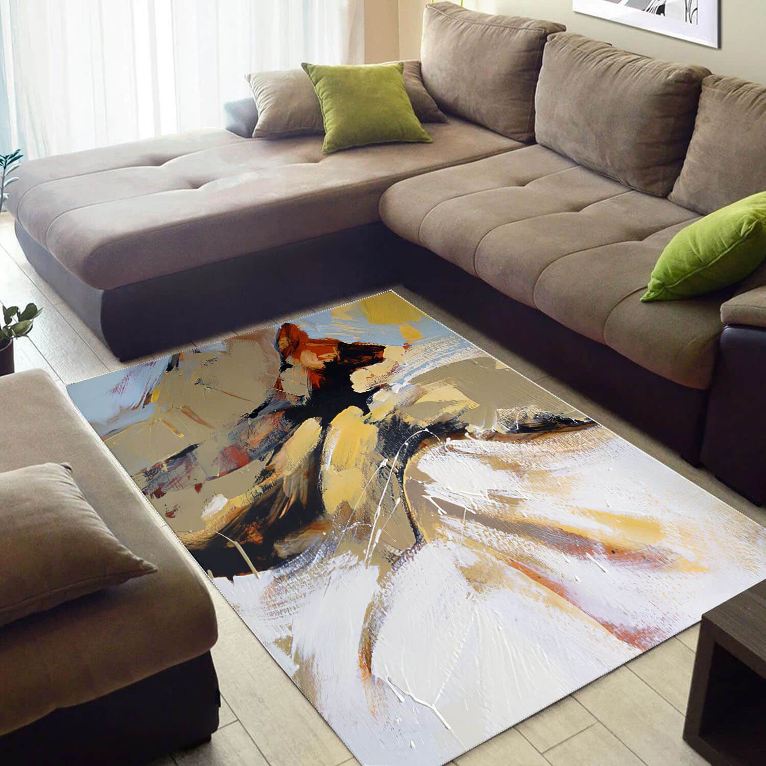 Inspired African Amazing Natural Hair Afrocentric Art Carpet House Rug - Unique Anime Apparel for Fans