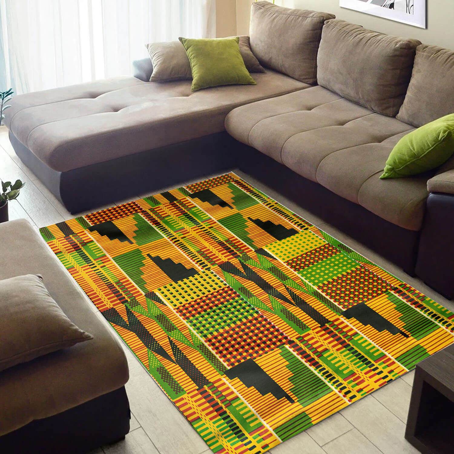 Inspired African American Beautiful Art Afrocentric Pattern Carpet Living Room Rug - Unique Anime Apparel for Fans