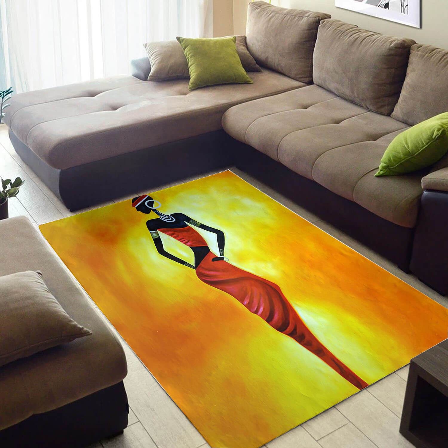 Inspired African American Cute Queen Large Style Rug - Unique Anime Apparel for Fans