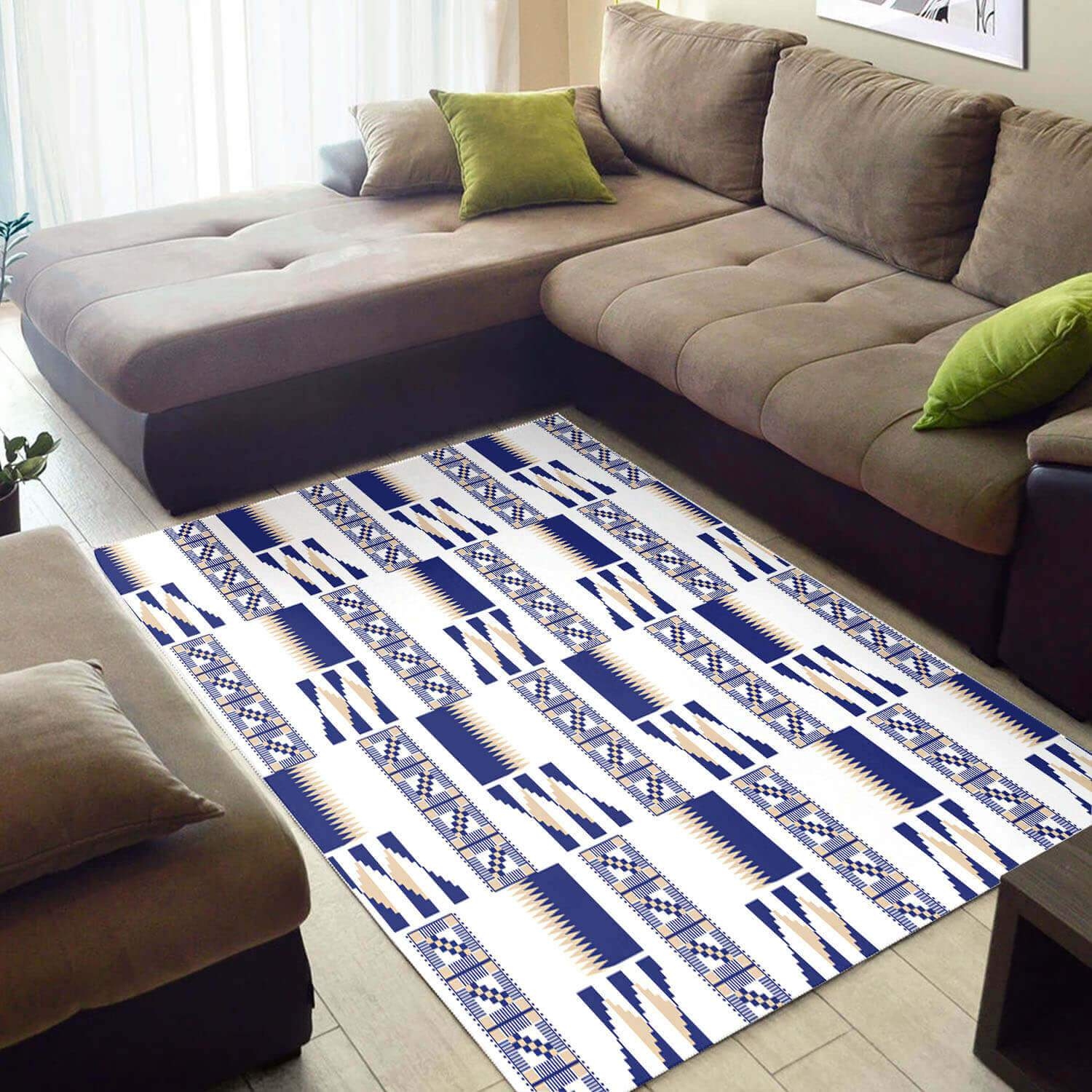 Inspired African Beautiful Afrocentric Pattern Art Themed Carpet House Rug - Unique Anime Apparel for Fans