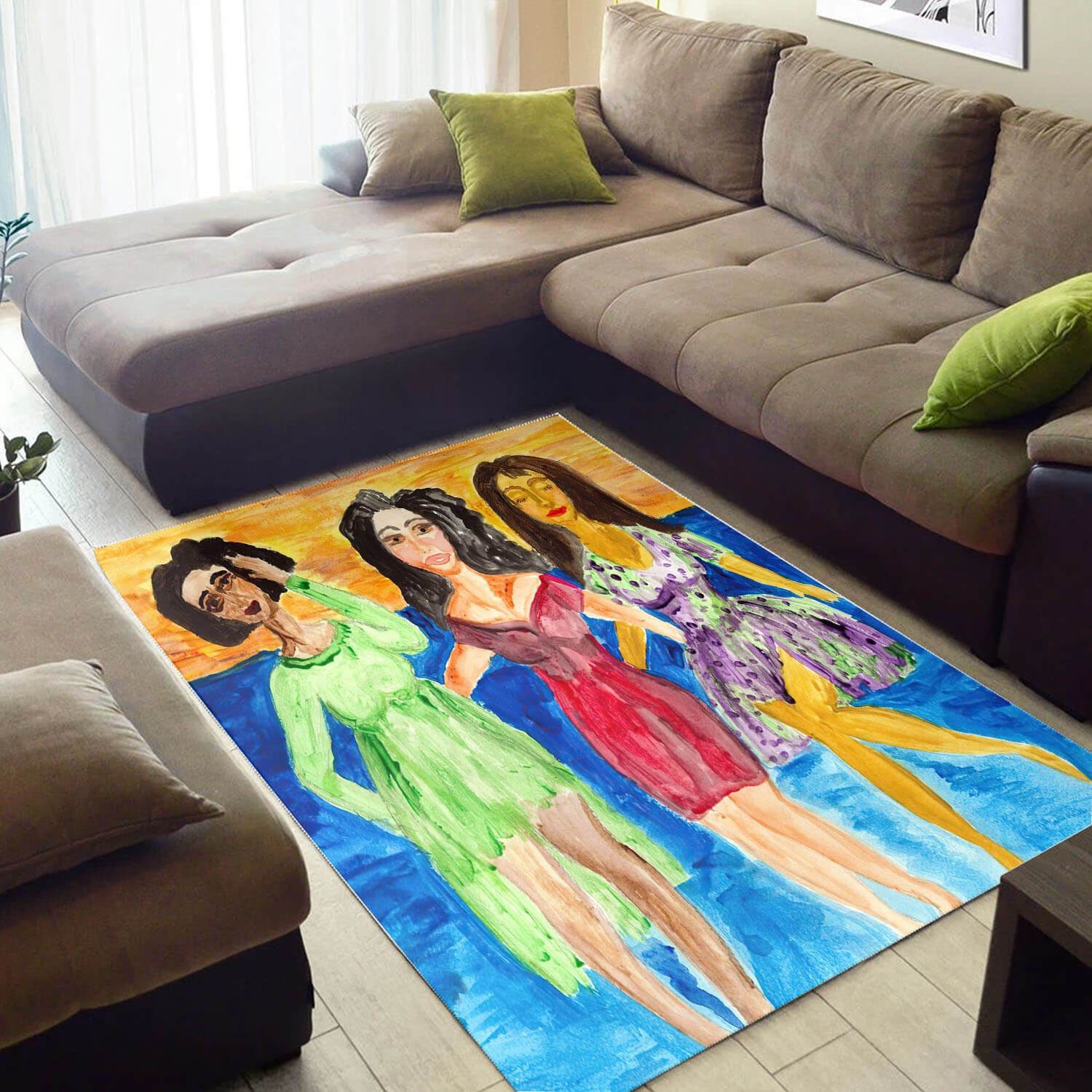 Inspired African Beautiful Woman Large Style Rug - Unique Anime Apparel for Fans