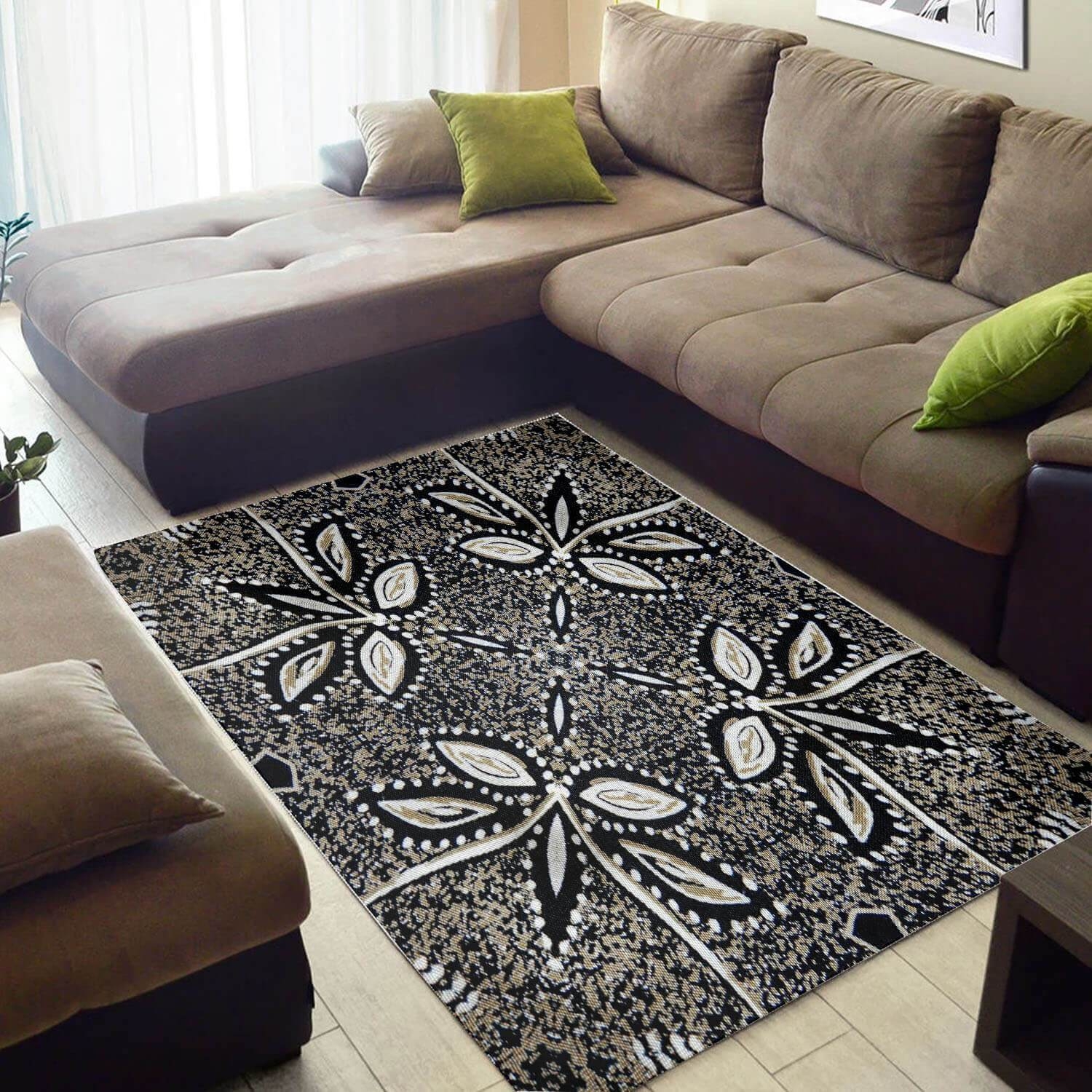 Inspired African Colorful Print Afrocentric Pattern Art Large Living Room Rug - Unique Anime Apparel for Fans
