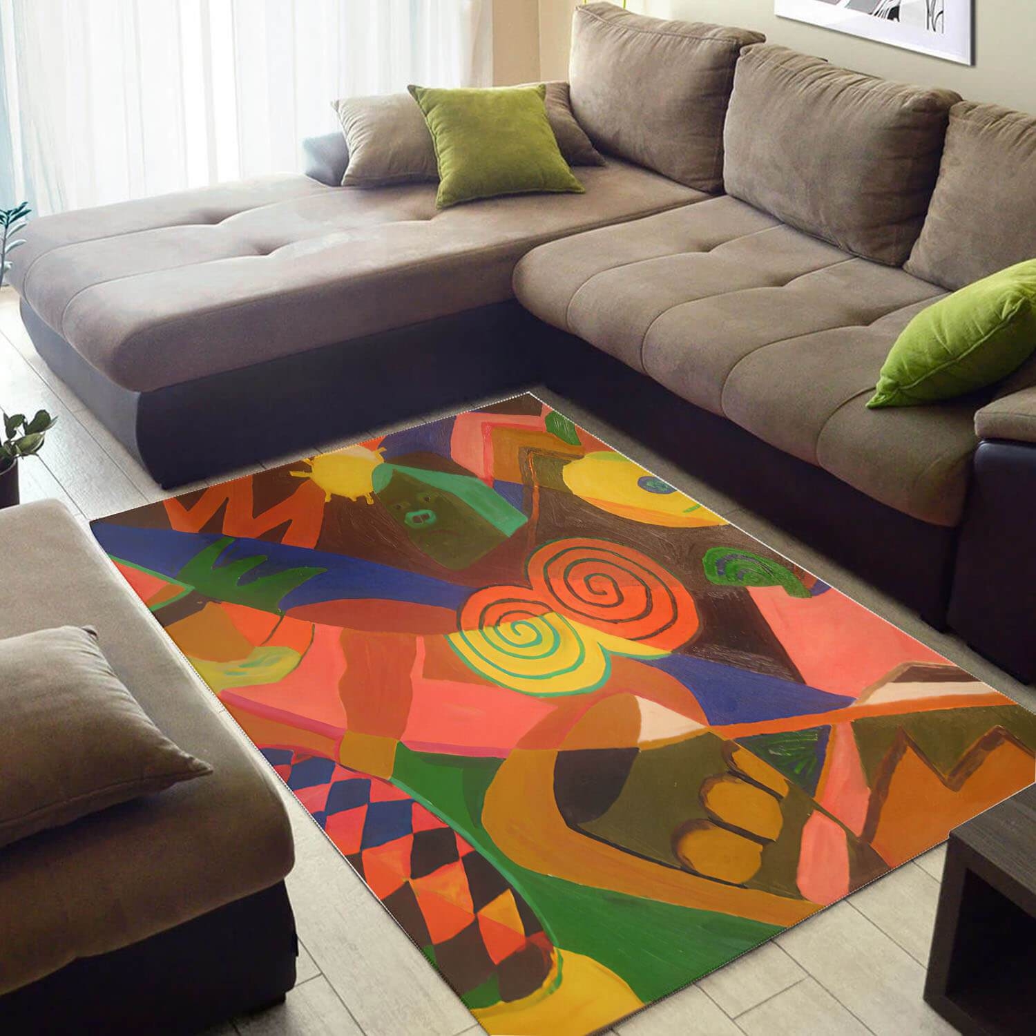 Inspired African Graphic American Black Art Afrocentric Large Living Room Rug - Unique Anime Apparel for Fans