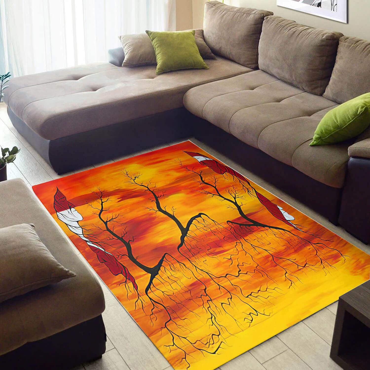 Inspired African Style Abstract American Black Art Seamless Pattern Themed House Rug - Unique Anime Apparel for Fans