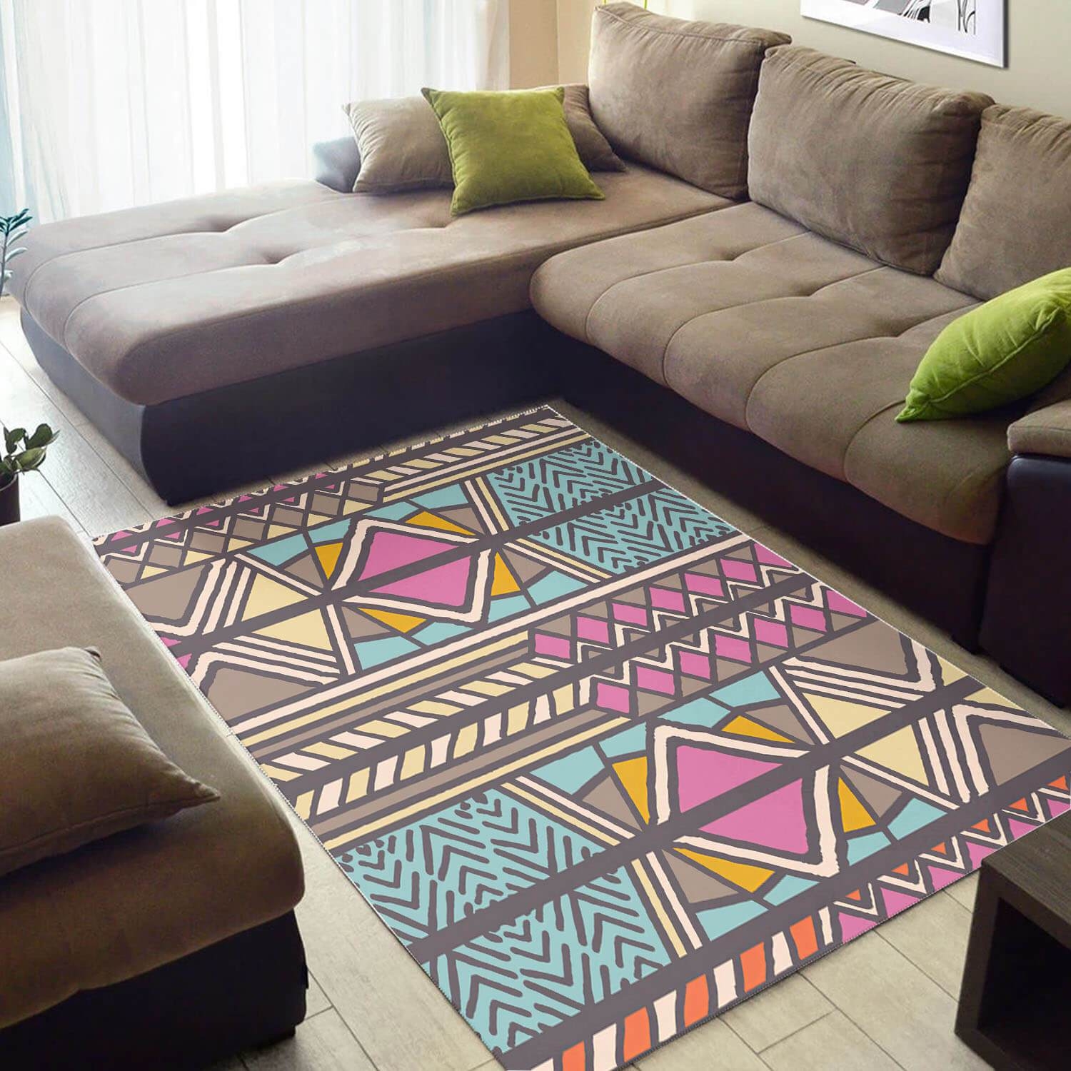 Inspired African Unique American Black Art Seamless Pattern Design Floor Carpet Room Rug - Unique Anime Apparel for Fans