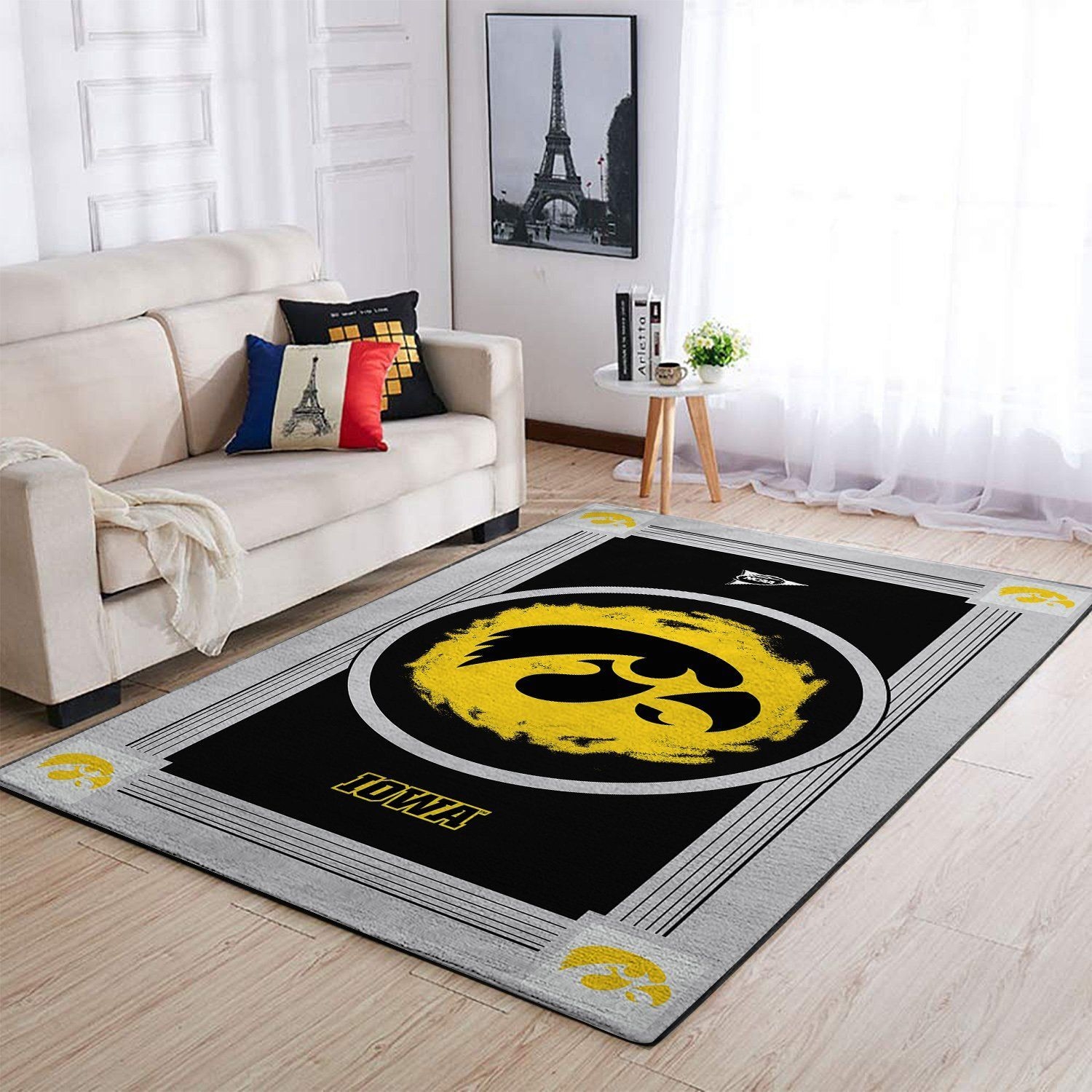 Iowa Hawkeyes Living Room Area Rug - Unique Anime Apparel for Fans
