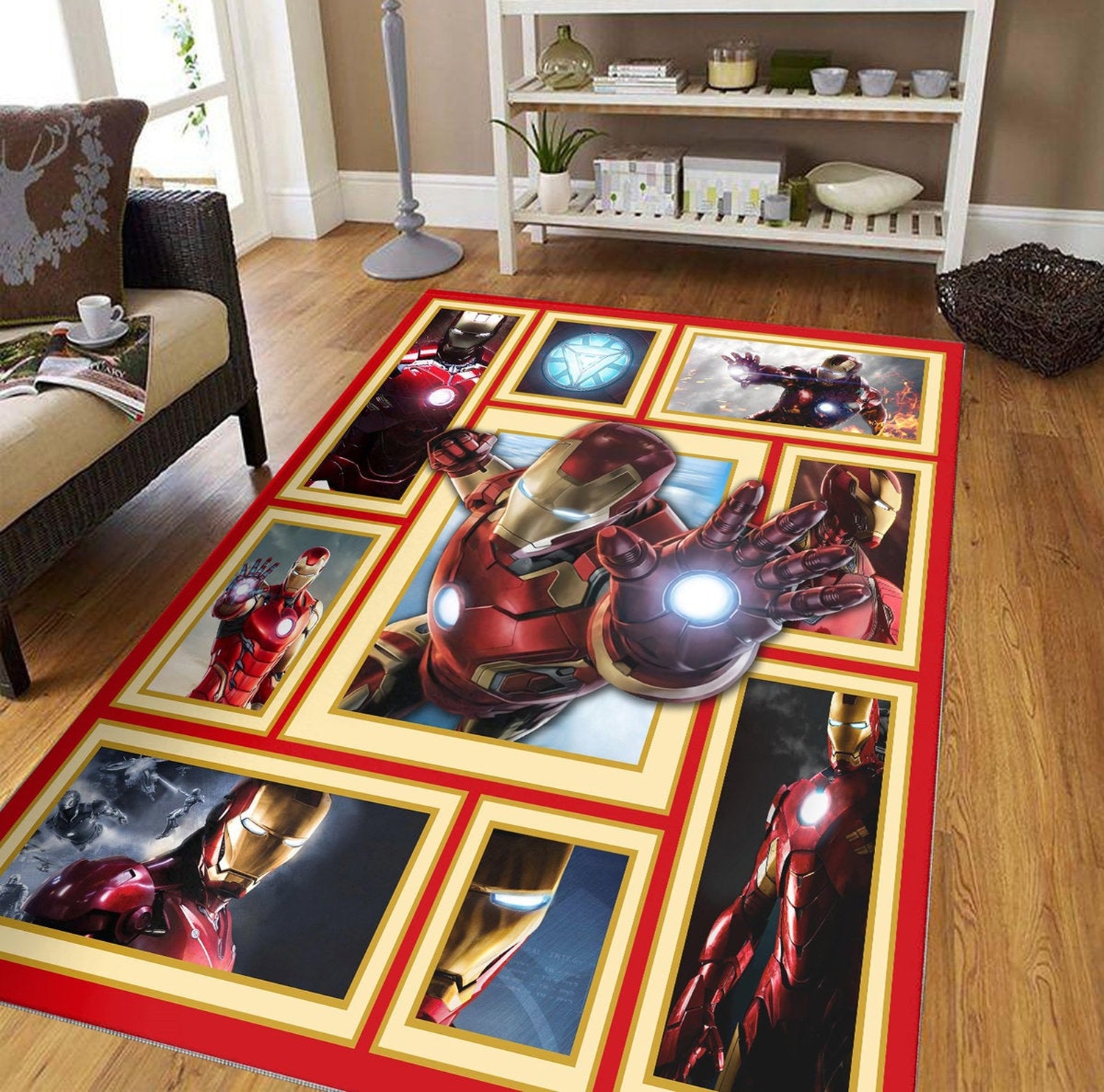 Iron Man Marvel Avengers Superheroes Lover Decorative Floor Rug - Unique Anime Apparel for Fans