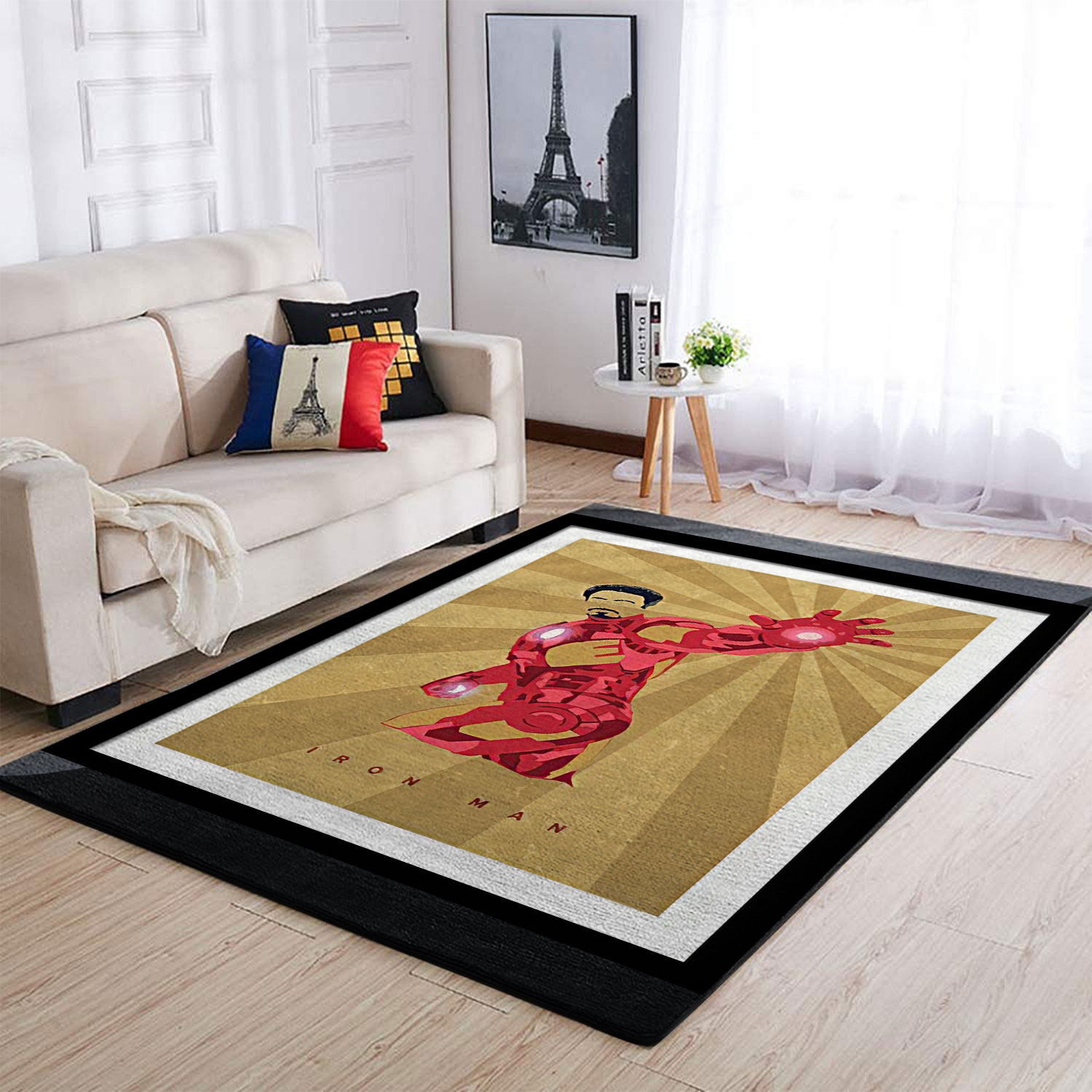 Iron Man The Avengers Tony Stark Robert Downey Jr Rug - Unique Anime Apparel for Fans