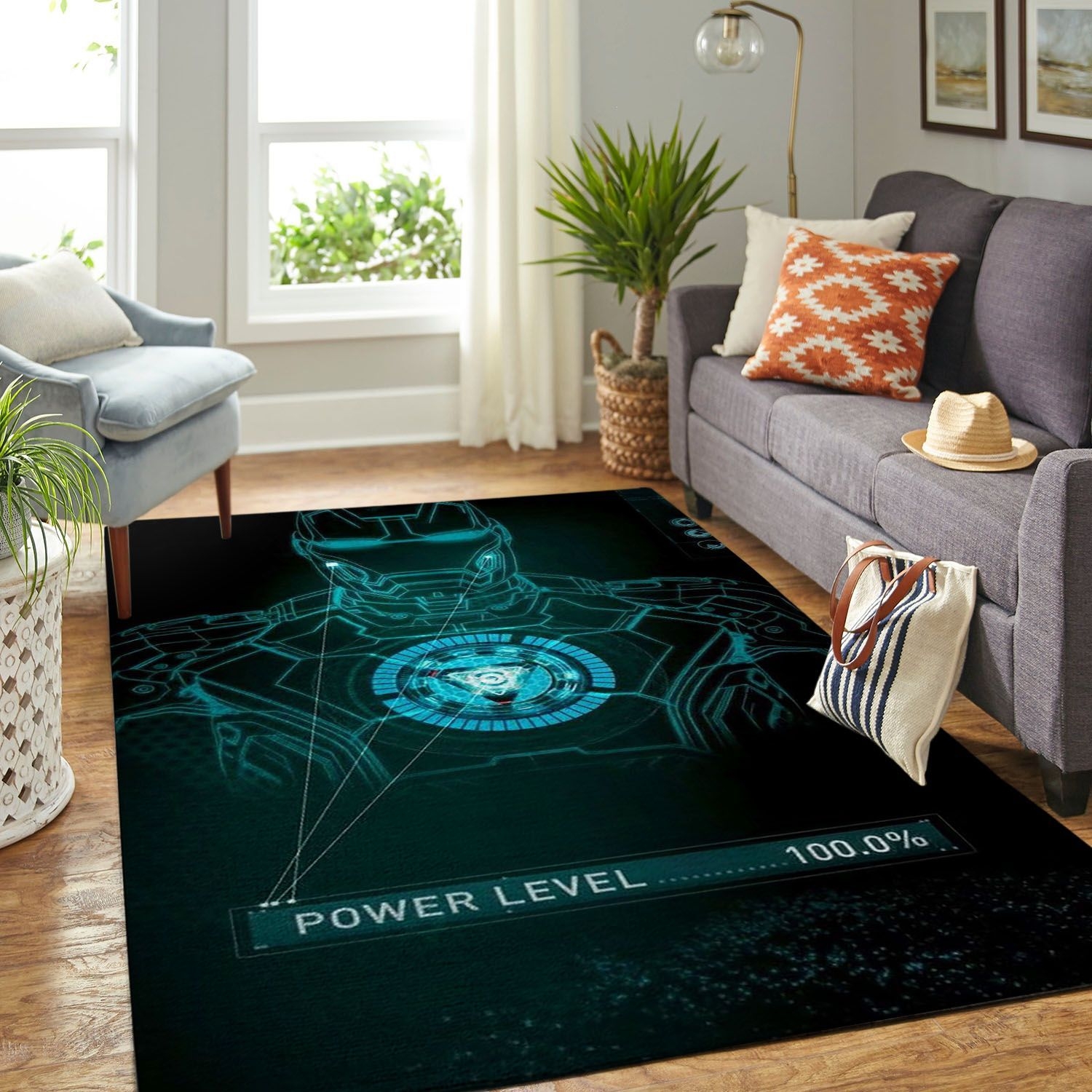 Ironman Living Room Area Rug - Unique Anime Apparel for Fans