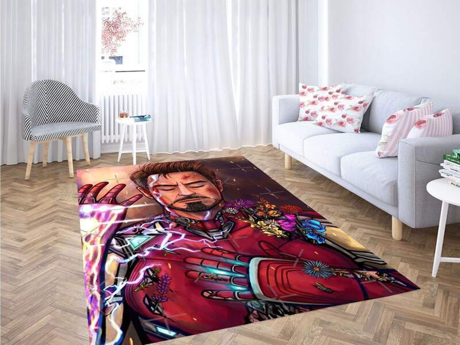 Ironman Wallpaper Carpet Rug - Unique Anime Apparel for Fans