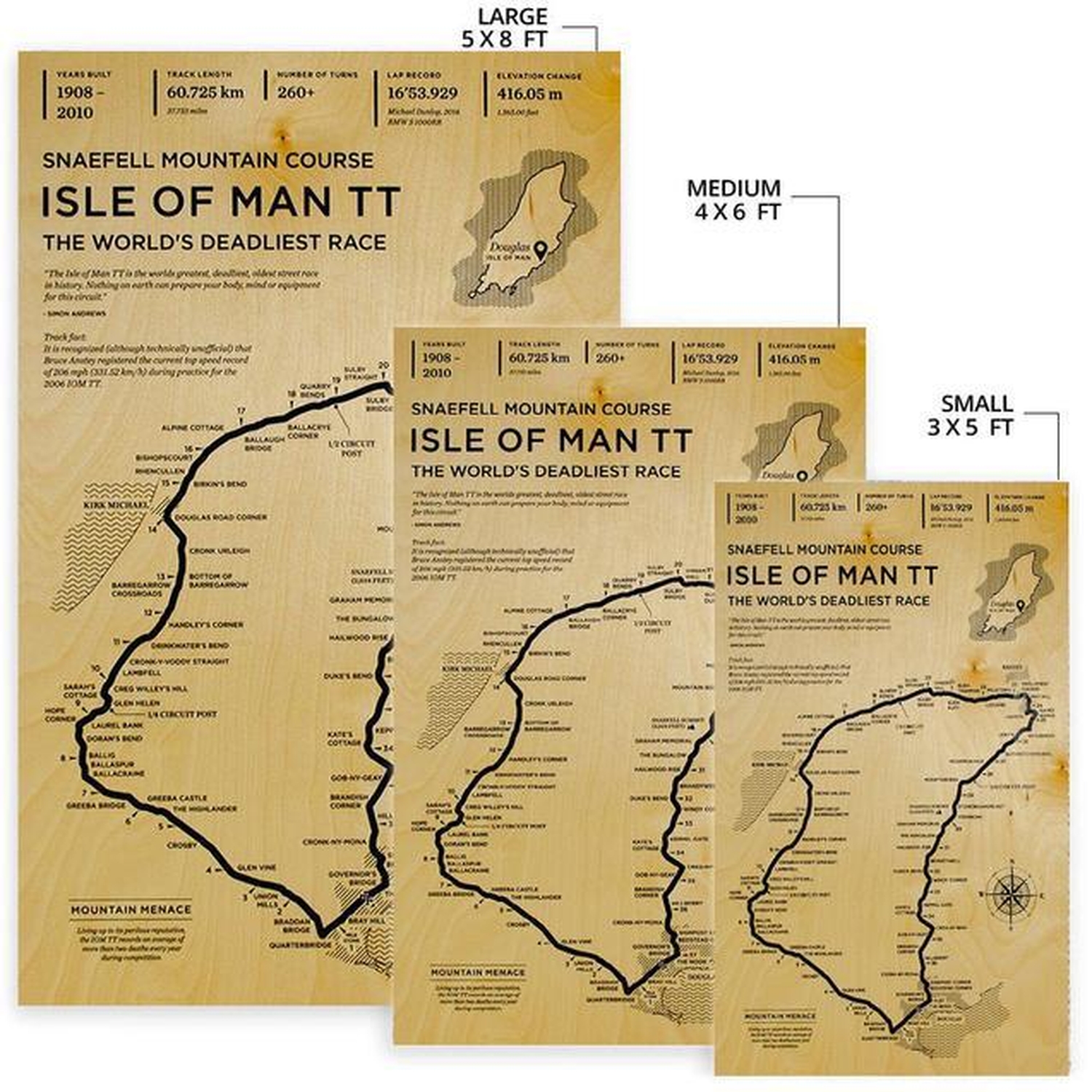Isle Of Man Tt Area Rug - Unique Anime Apparel for Fans