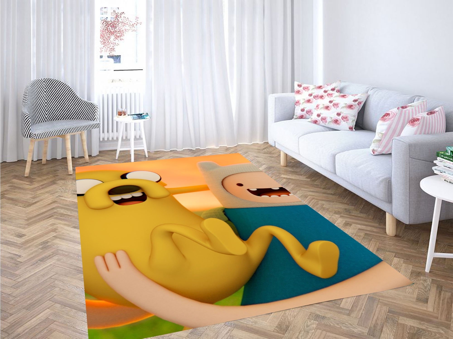 Jack And Finn 3d Carpet Rug - Unique Anime Apparel for Fans