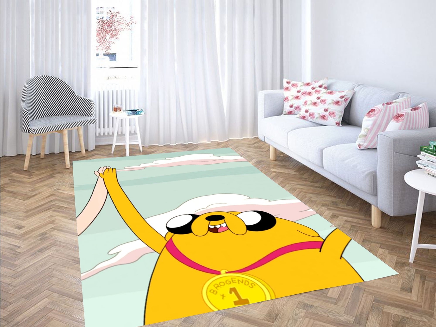 Jack Champions Adventure Time Carpet Rug - Unique Anime Apparel for Fans