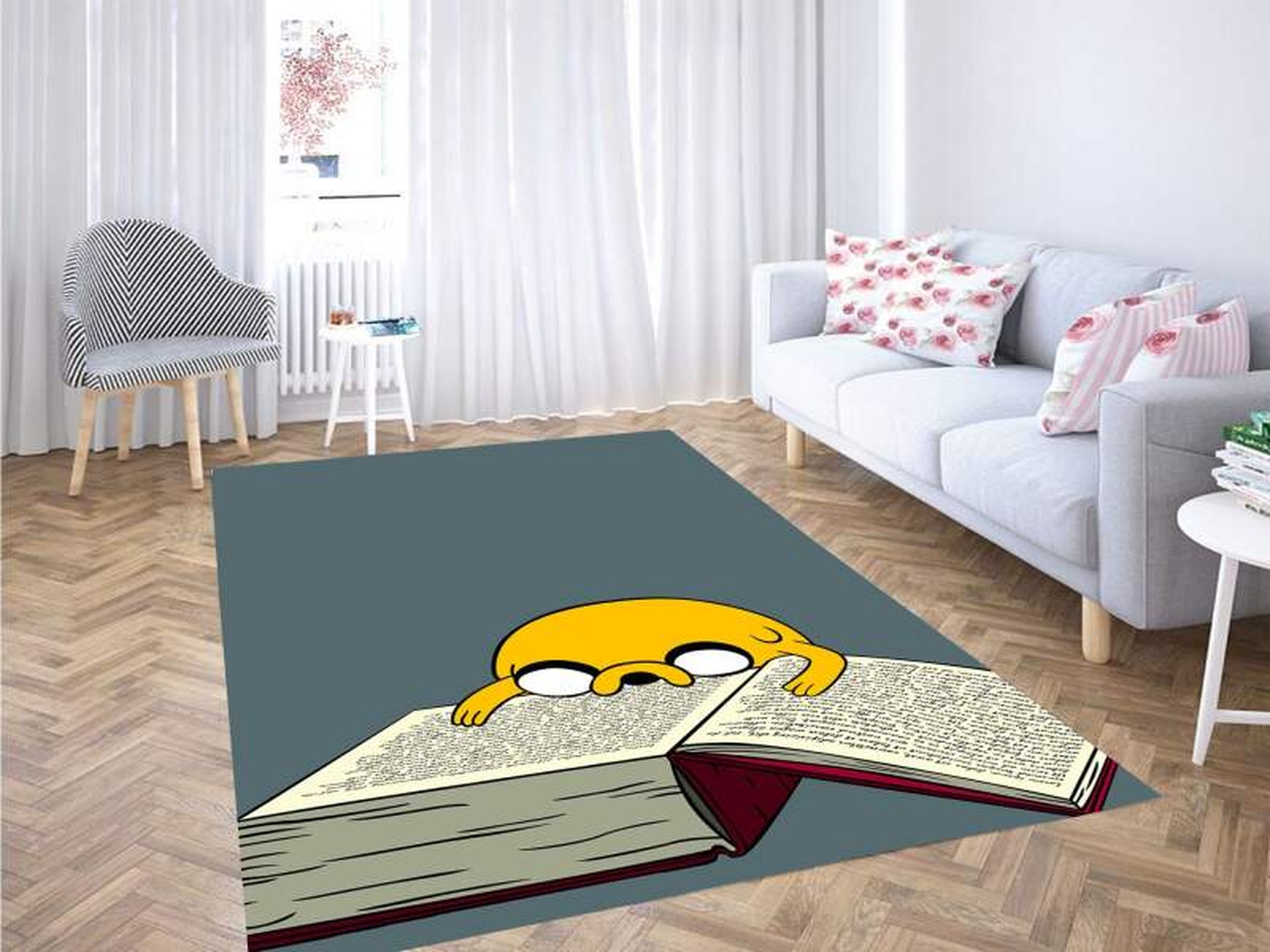 Jake The Dog Adventure Time Carpet Rug - Unique Anime Apparel for Fans