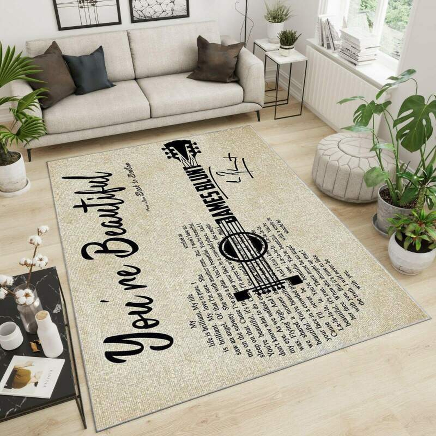 James Blunt Area Rug - Unique Anime Apparel for Fans