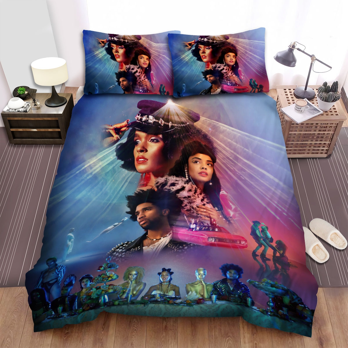 Janelle Monae Dirty Computer Poster Bed Sheets Spread Duvet Cover Bedding Set - Unique Anime Apparel for Fans