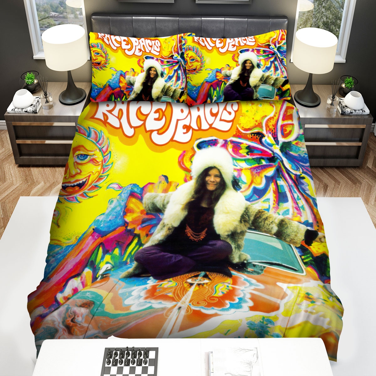 Janis Joplin Rare Pearls Bed Sheets Spread Duvet Cover Bedding Set - Unique Anime Apparel for Fans