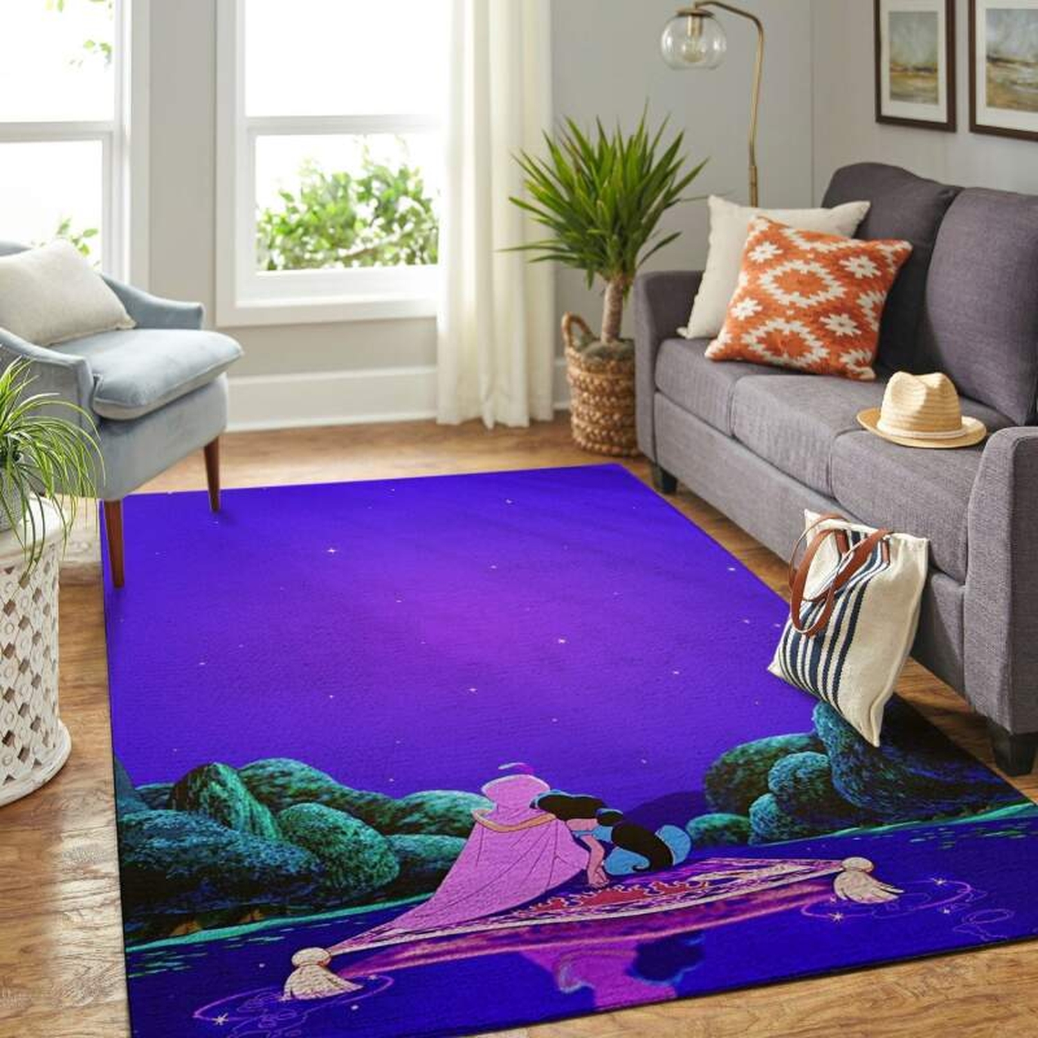 Jasmine Aladin Living Room Area Rug - Unique Anime Apparel for Fans