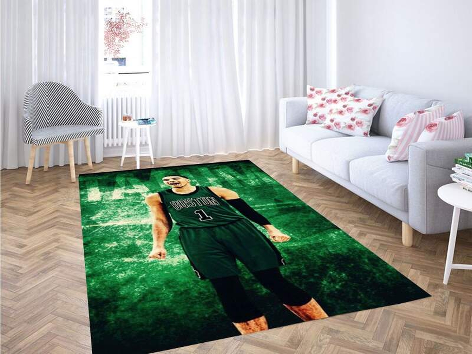 Jayson Tatum Carpet Rug - Unique Anime Apparel for Fans